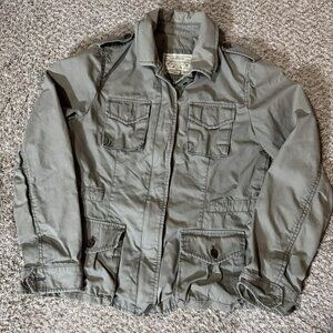 Banana Republic Jacket Women Medium Field Military Utility 07SPR